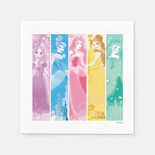 Disney Princess Colorful Portrait Collection Napkins