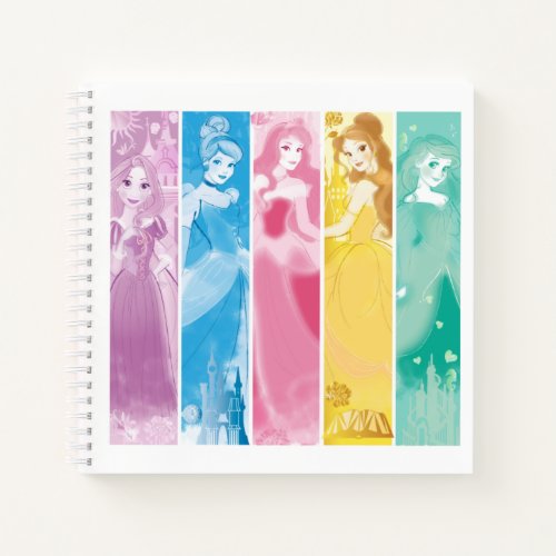 Disney Princess Colorful Portrait Collection Notebook