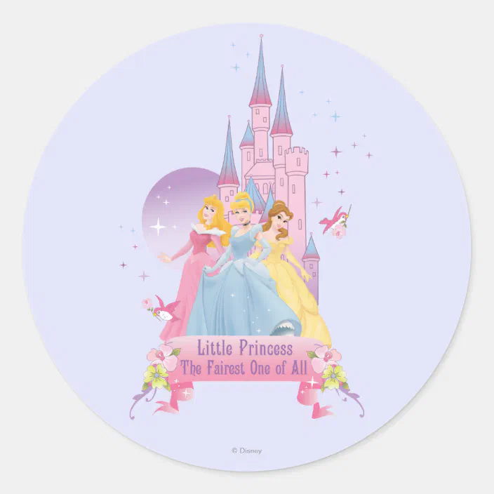 Disney Princess Dream Castle Classic Round Sticker Zazzle Com