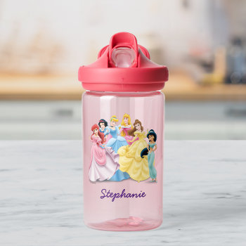 Disney Princess | Dressed To Impress | Add Name Water Bottle by DisneyPrincess at Zazzle