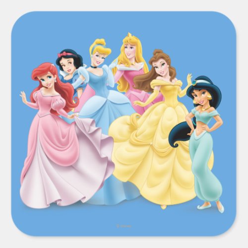 Disney Princess  Dressed to Impress Square Sticker