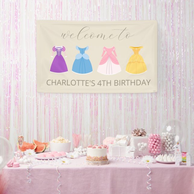 Disney Princess Dresses | Birthday Welcome Banner (Party)