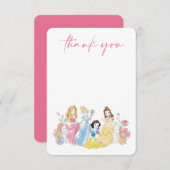 Disney Princess Floral | Baby Shower Thank You Invitation (Front/Back)