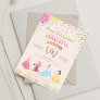 Disney Princess | Floral Gold Confetti Invitation