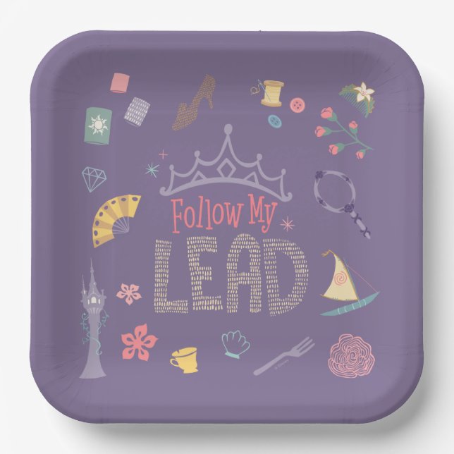 Disney Princess | Follow My Lead Paper Plates (Front)