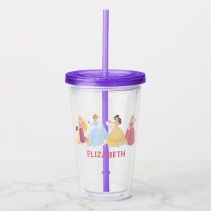 Disney Princess Girls Birthday Party Favor Acrylic Tumbler