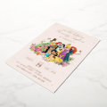 Disney Princess Gold Floral Birthday Foil Invitation | Zazzle