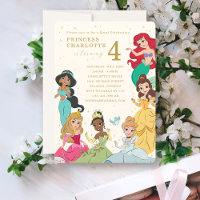 Disney Princess Gold Sparkle Birthday