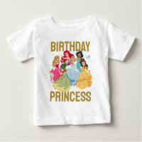 Disney Princess Gold Sparkle Birthday Princess