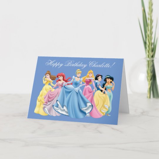 Disney Princess | Happy Birthday Card | Zazzle.com