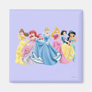Disney Princess Holding Dresses Out Magnet