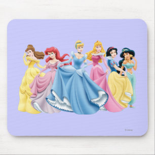 Disney Princess Holding Dresses Out Mouse Pad