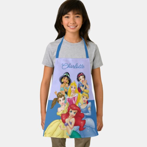 Disney Princess Holding Hand to Face Personalized Apron
