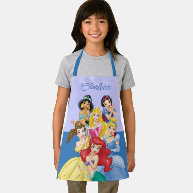 Disney Princess Holding Hand to Face Personalized Apron (Insitu)