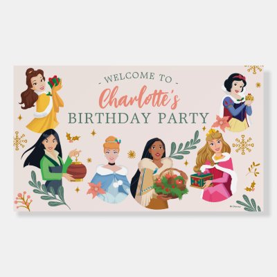 Disney Princess Holiday Birthday Foam Board
