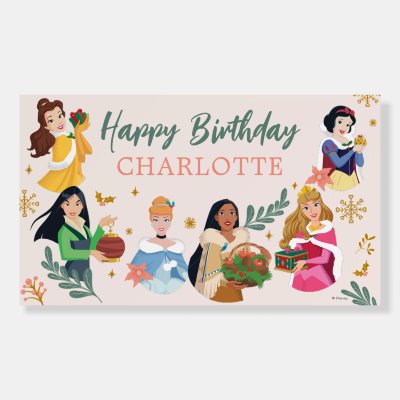 Disney Princess Holiday Birthday Foam Board