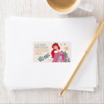Disney Princess Holiday Birthday Label