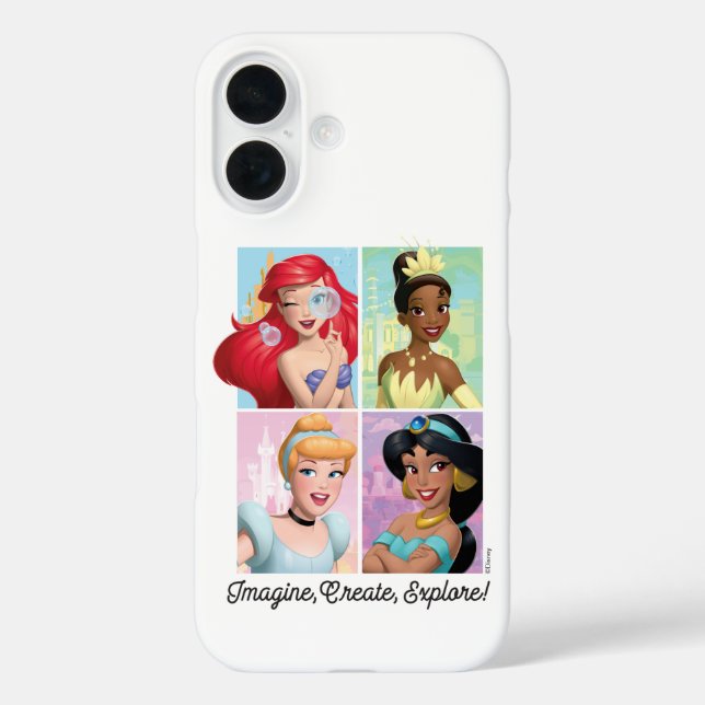 Disney Princess "Imagine, Create, Explore!" Case-Mate iPhone Case (Back)