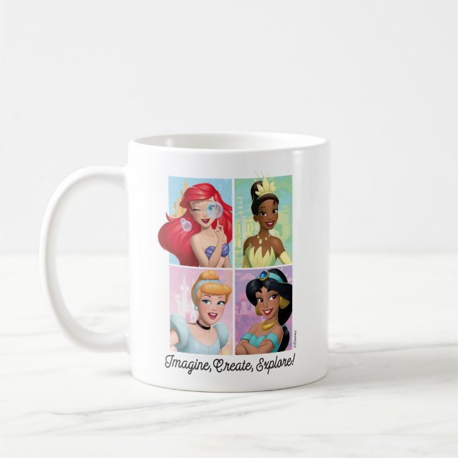 Disney Princess "Imagine, Create, Explore!" Coffee Mug (Left)