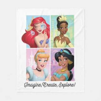 Disney Princess "Imagine, Create, Explore!" Fleece Blanket