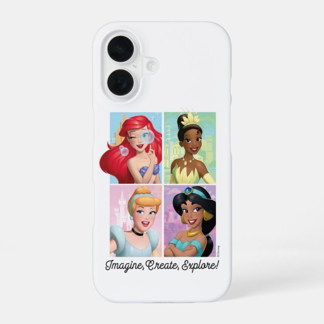 Disney Princess "Imagine, Create, Explore!" Iphone Case (Back)