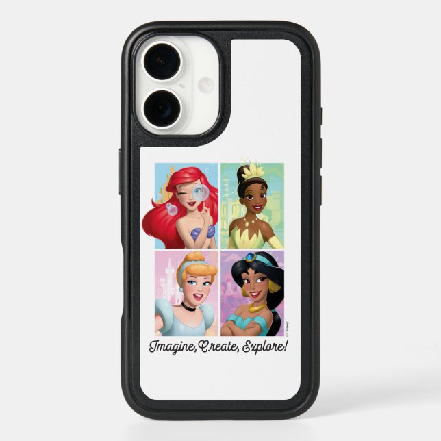 Disney Princess "Imagine, Create, Explore!" Otterbox iPhone Case (Back)