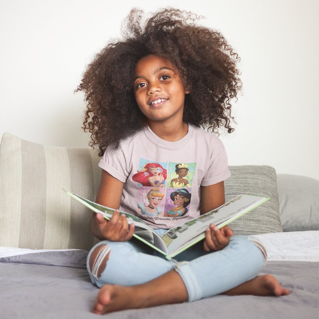 Disney Princess "Imagine, Create, Explore!" T-Shirt (Kid wearing shirt)