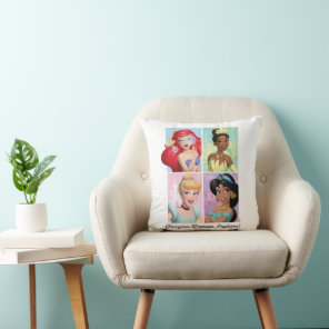 Disney Princess "Imagine, Create, Explore!" Throw Pillow