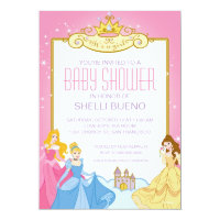 Disney Princess It's a Girl Baby Shower Card