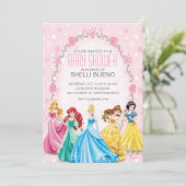 Disney Princess It's a Girl Baby Shower Invitation (Standing Front)