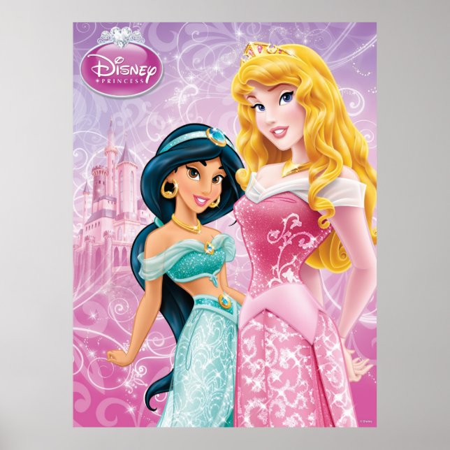 Disney Princess | Jasmine and Aurora Poster (Front)