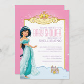 Disney Princess Jasmine It's a Girl Baby Shower Invitation (Front/Back)