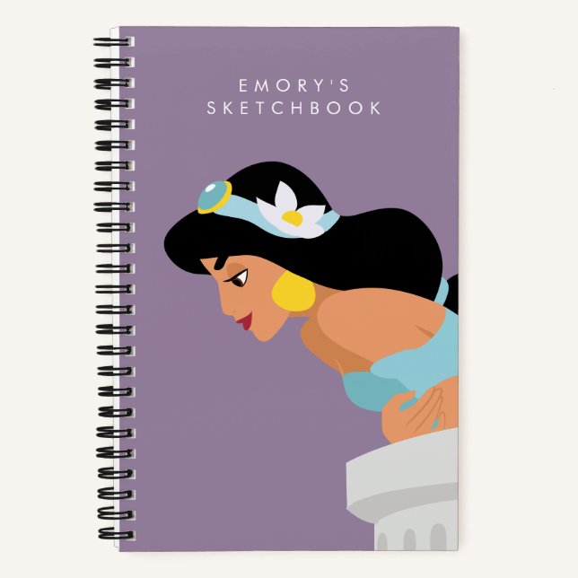 Disney Princess Jasmine | Sketchbook Notebook (Front)