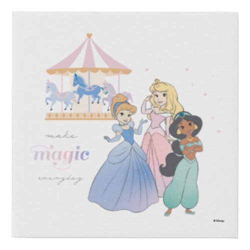 Disney Princess  Make Magic Faux Canvas Print