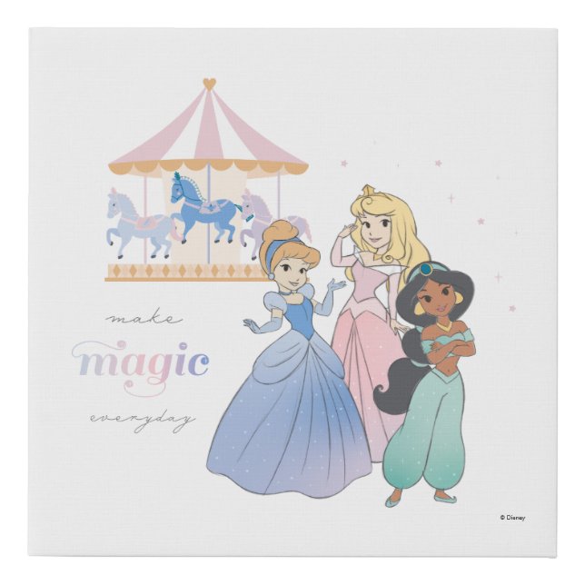 Disney Princess | Make Magic Faux Canvas Print (Front)