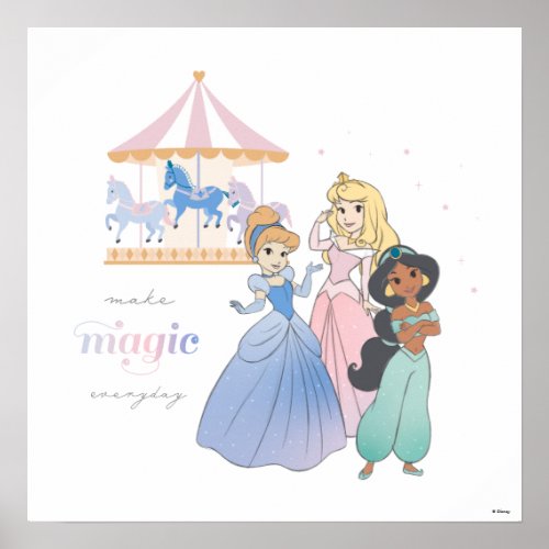 Disney Princess  Make Magic Poster