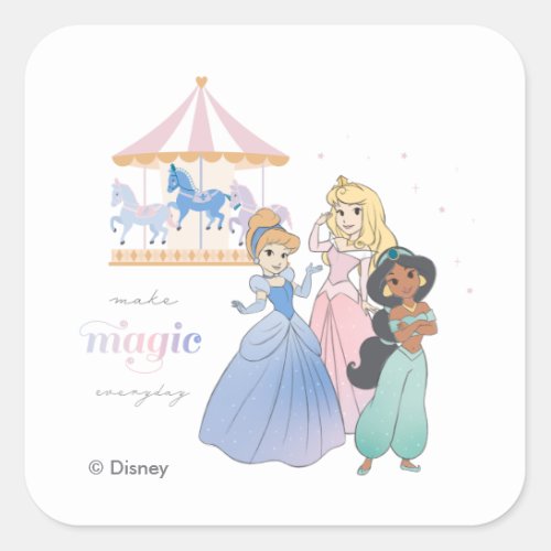 Disney Princess  Make Magic Square Sticker