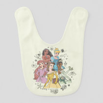 Disney Princess Marker Doodles Baby Bib