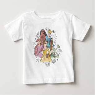 Disney Princess Marker Doodles Baby T-Shirt