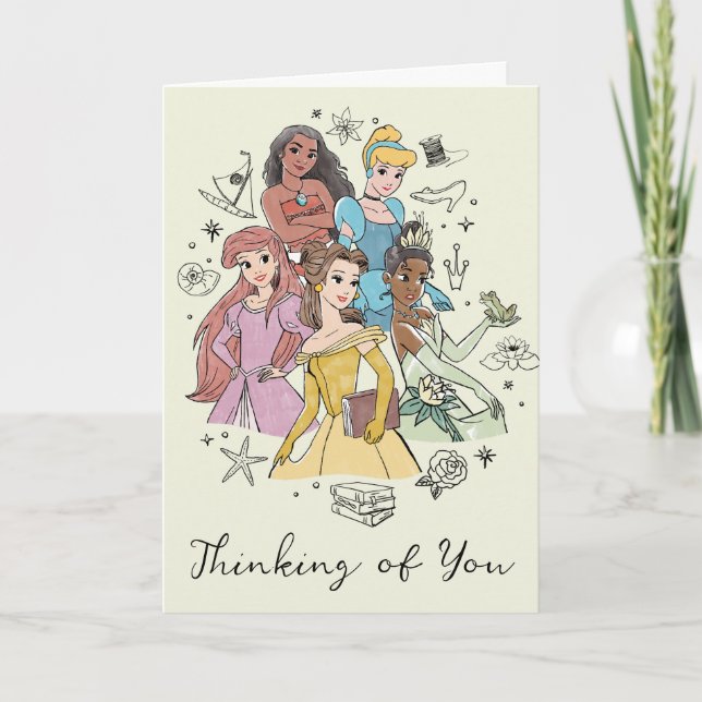 Disney Princess Marker Doodles Card (Front)