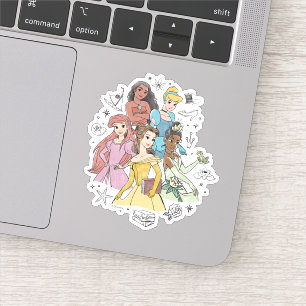 Disney Princess Marker Doodles Sticker