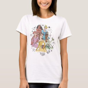 Disney Princess Marker Doodles T-Shirt