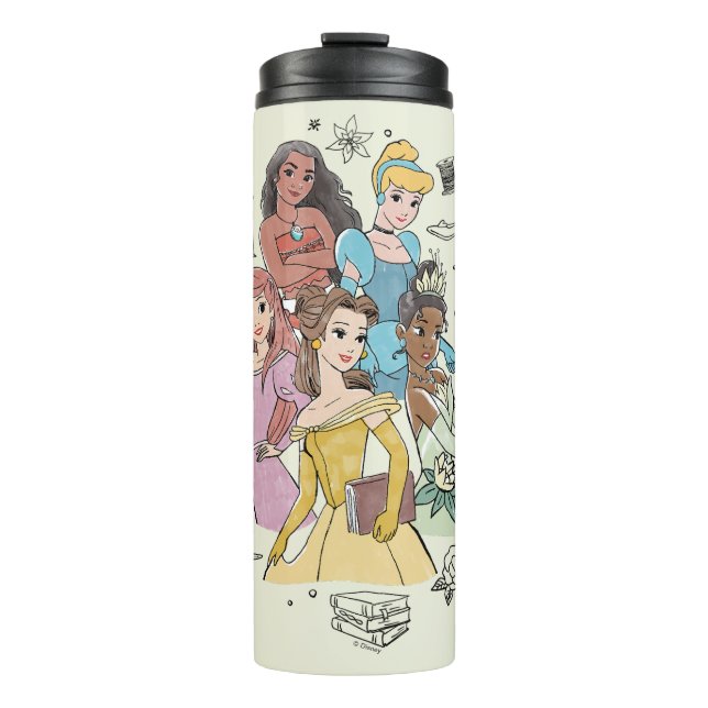 Disney Princess Marker Doodles Thermal Tumbler (Front)