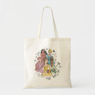 Disney Princess Marker Doodles Tote Bag