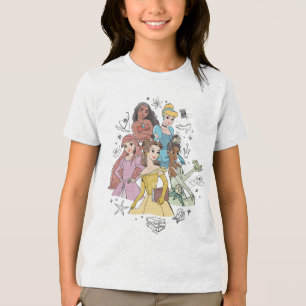 Disney Princess Marker Doodles Tri-Blend Shirt