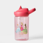 Disney Princess Marker Doodles Water Bottle<br><div class="desc">Make your world magical with this enchanting design featuring beloved Disney Princesses — Belle, Ariel, Moana, Cinderella, and Tiana — brought together in a bold, sketchbook-style collage full of charm and empowerment! Surrounded by iconic elements like the glass slipper, enchanted rose, sea shells, and a frog prince, these royal heroines...</div>