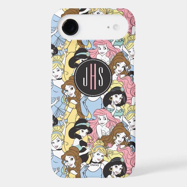 Disney Princess | Monogram Oversized Pattern Case-Mate iPhone Case (Back)