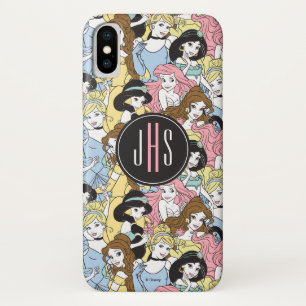 Disney Princess Monogram Oversized Pattern iPhone X Case
