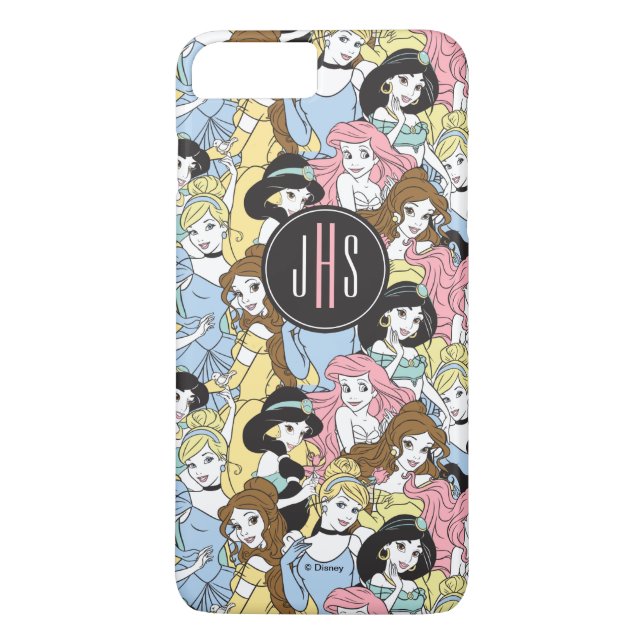 Disney Princess | Monogram Oversized Pattern Case-Mate iPhone Case (Back)