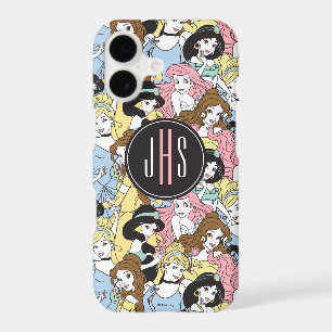 Disney Princess Monogram Oversized Pattern iPhone 17 Case